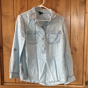 Women's Talbots Denim Blouse